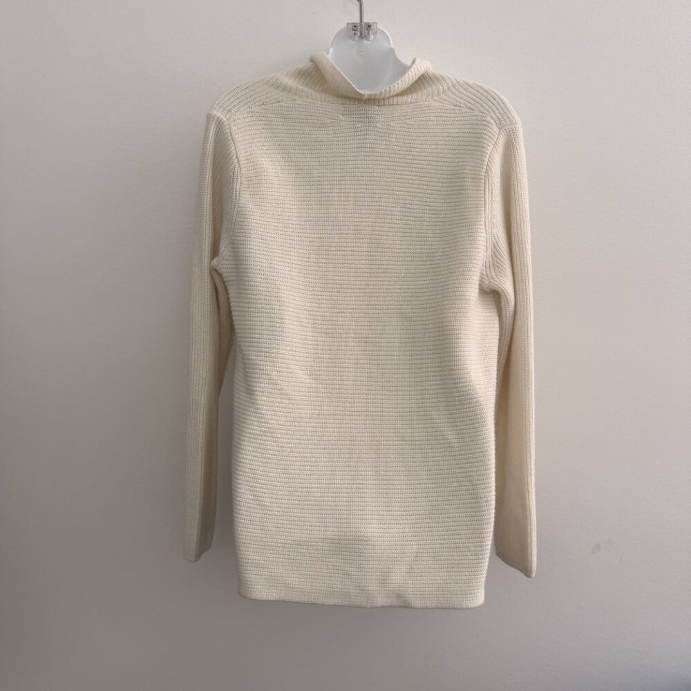 Vintage Designers Originals Ribbed Knit Cardigan | Ivory Cream | Size M - Picture 4 of 11